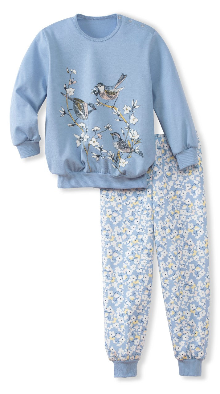 Toddlers Millefleur Pysjamas Milky Blue