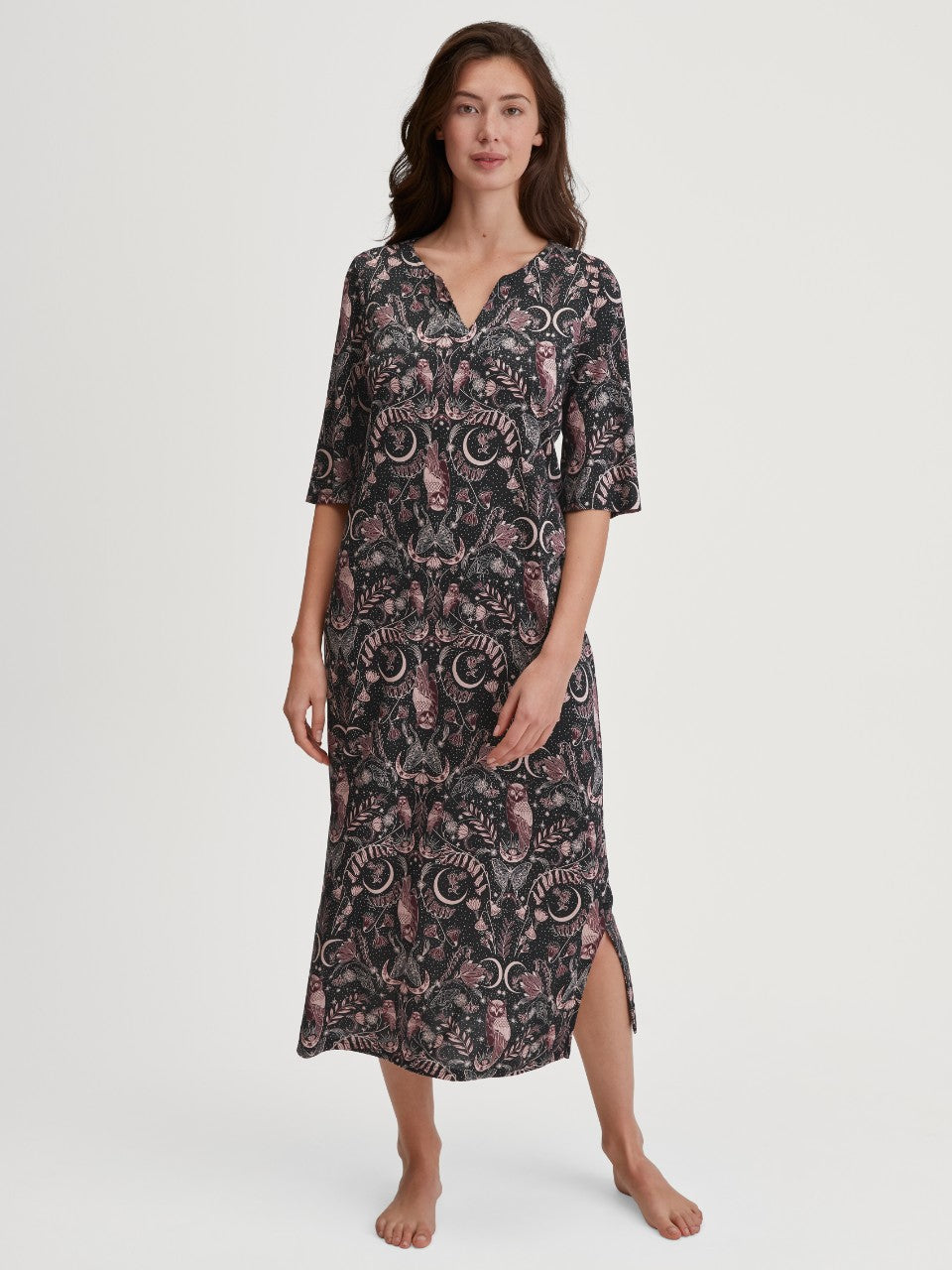 Calida Favourites Seduction lang nattkjole i modal og silke