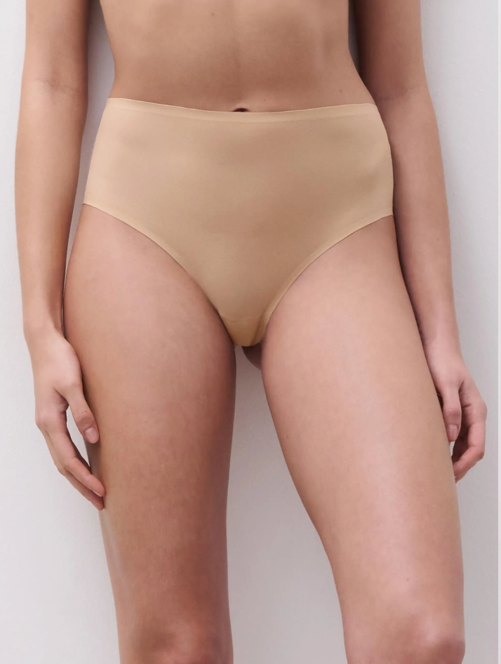 Soft stretch High Waist String Nude Sand