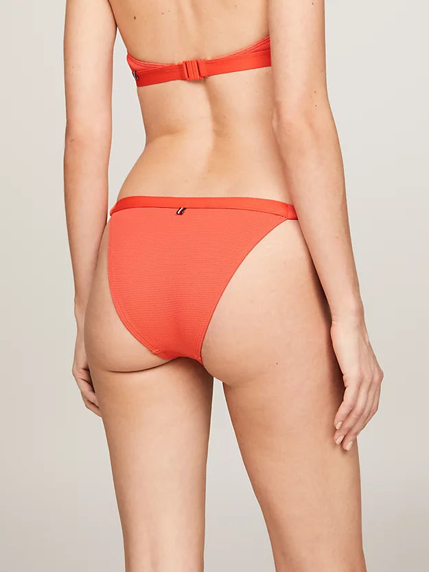 Tonal Logo Bikinitruse Knyting Mosaic Vermillion