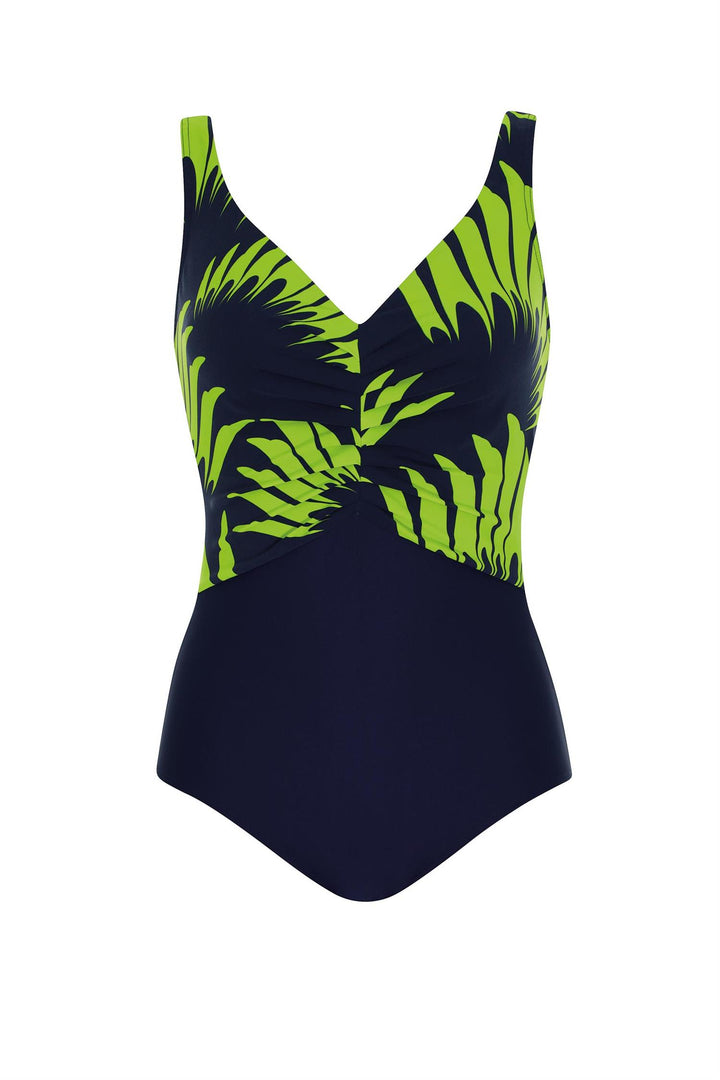 Badedrakt Marine/Grønn