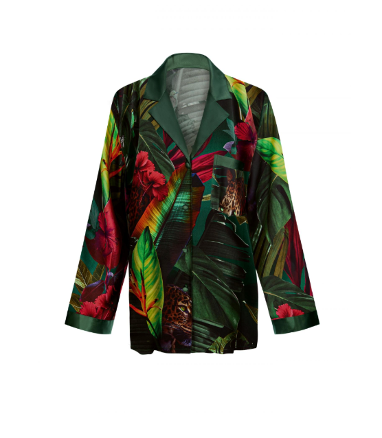 Eksklusiv silkepysjamas fra Marc & André Hidden Oasis – tidløs og komfortabel. overdel