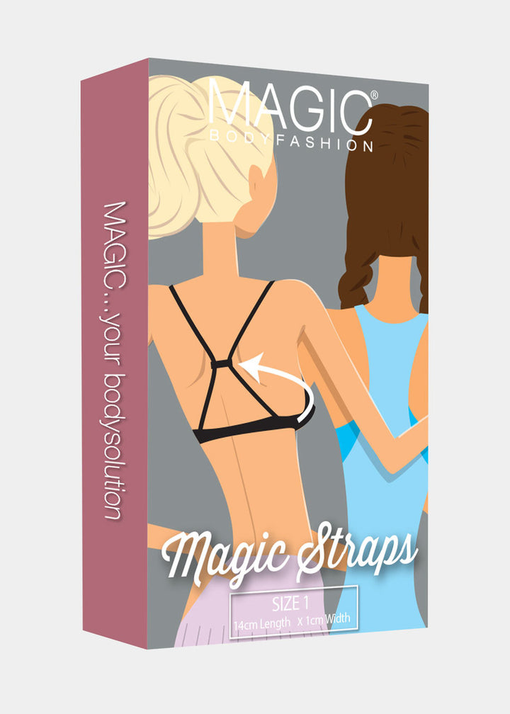 Magic Straps - Ryggstropp Latte/Svart/Hvit