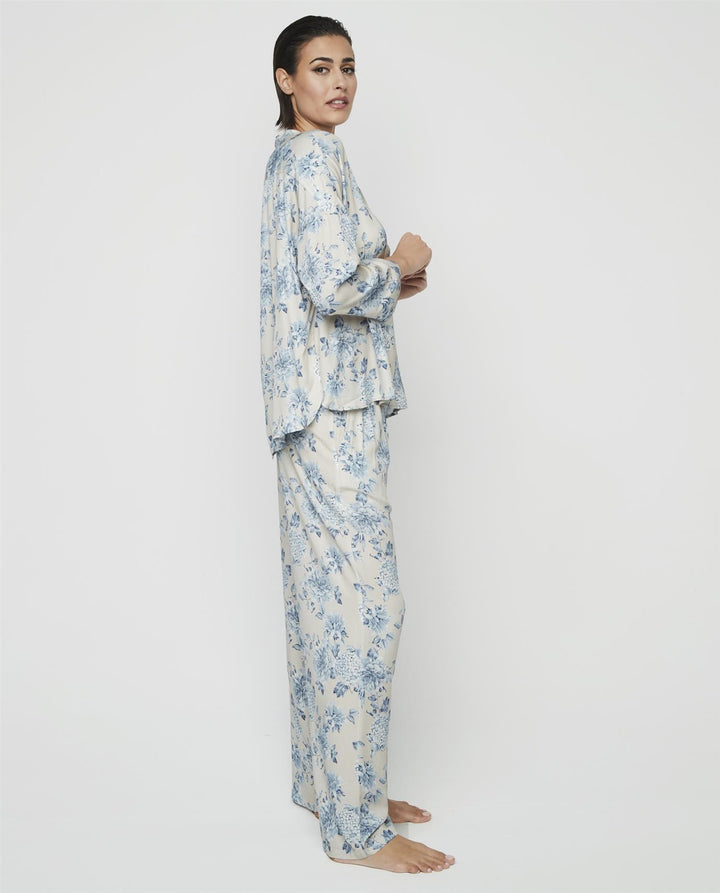 Pysjamas Viskose Blå