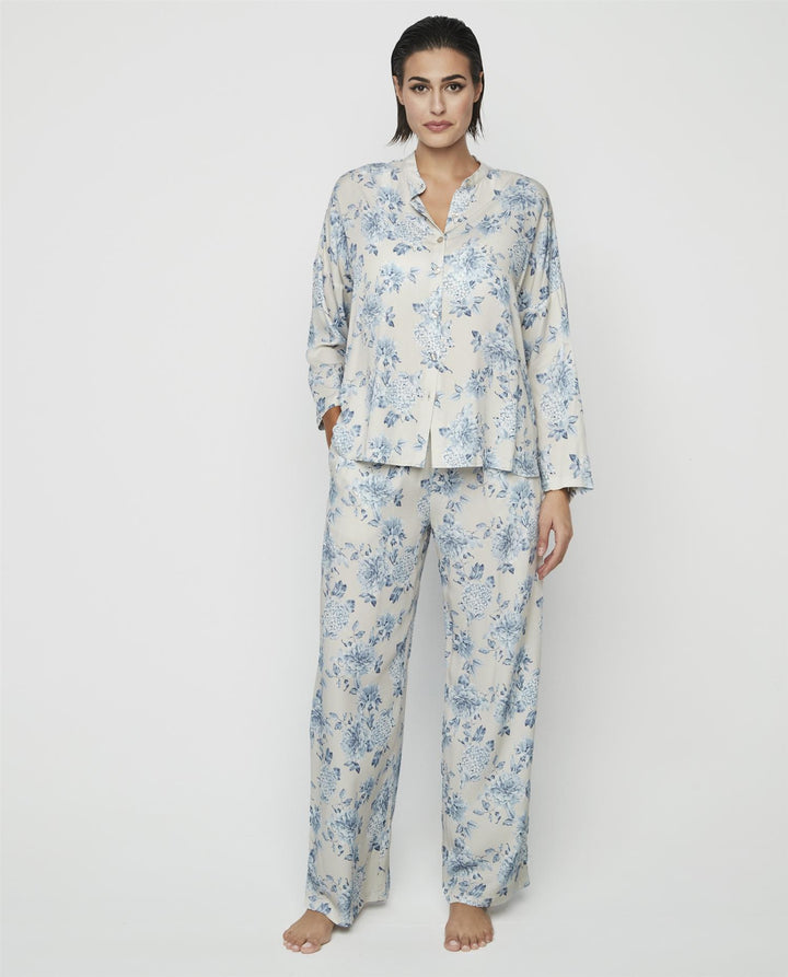 Pysjamas Viskose Blå