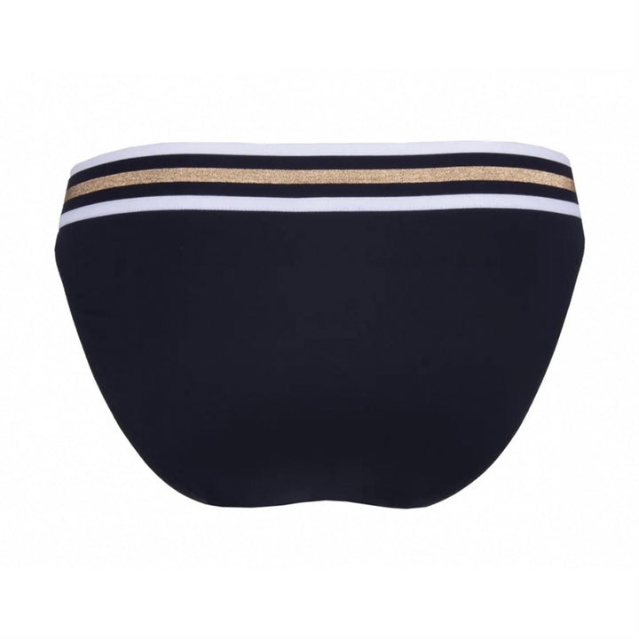 Detalj av glansfull midjekant på Énergie Nautique bikinitruse fra Lise Charmel - ryggbilde