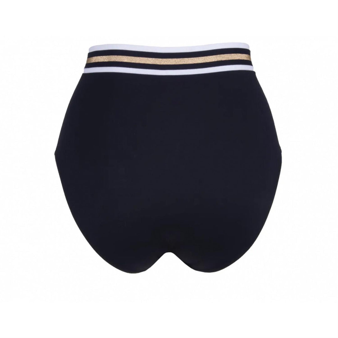 Lise Charmel Énergie Nautique high waist bikinitruse med glansfullt midjebånd - ryggbilde