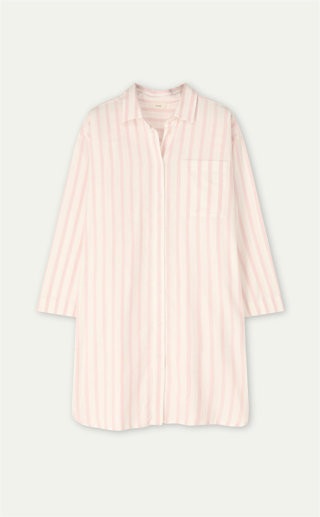 Pluto Jacey nattskjorte i 100 % bomull med hel knepping og klassiske knapper