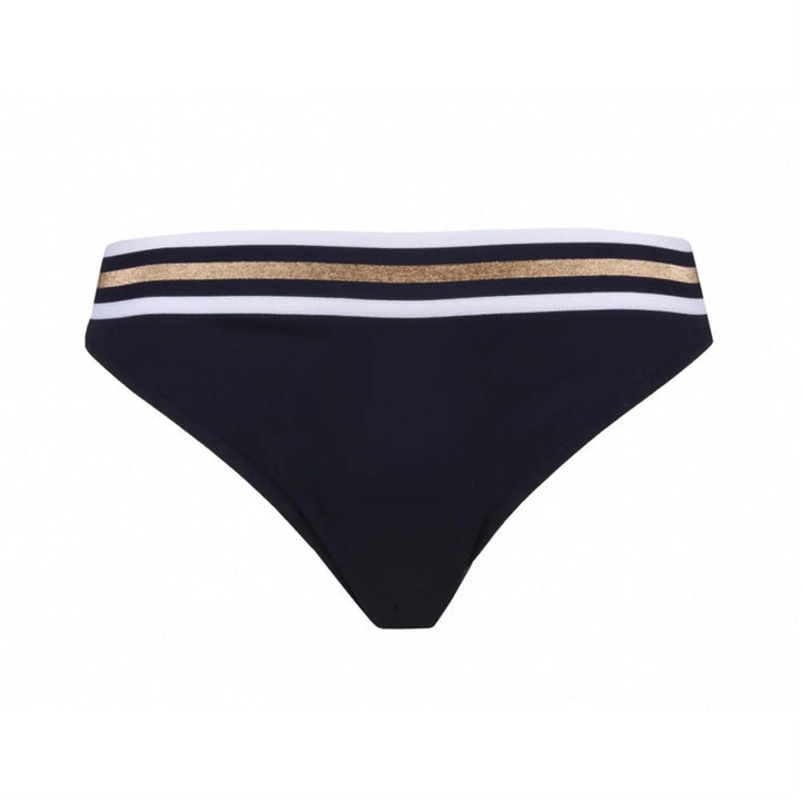 Detalj av glansfull midjekant på Énergie Nautique bikinitruse fra Lise Charmel