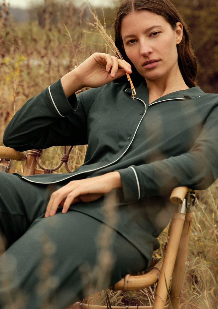 Night Lovers Pysjamas Deep Emerald Green