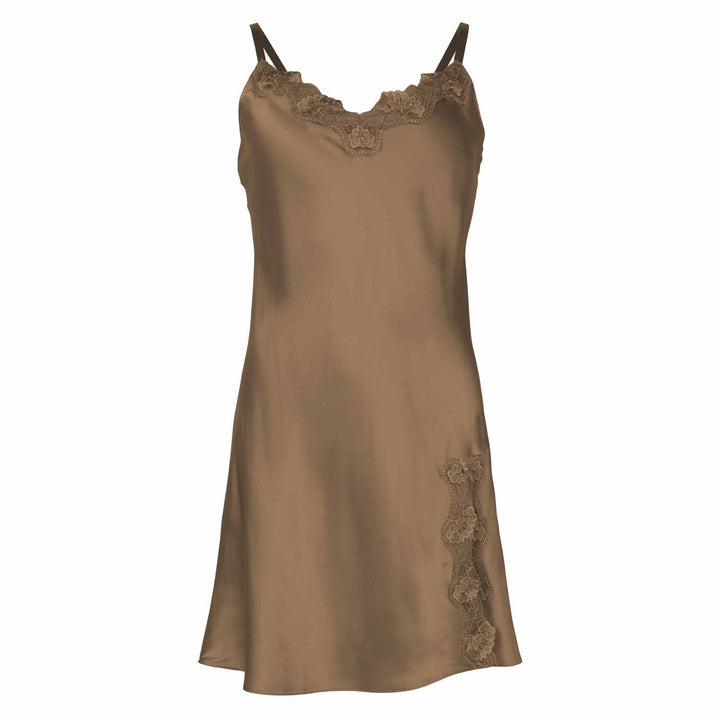 100% Silke - Nattkjole Pine Bark