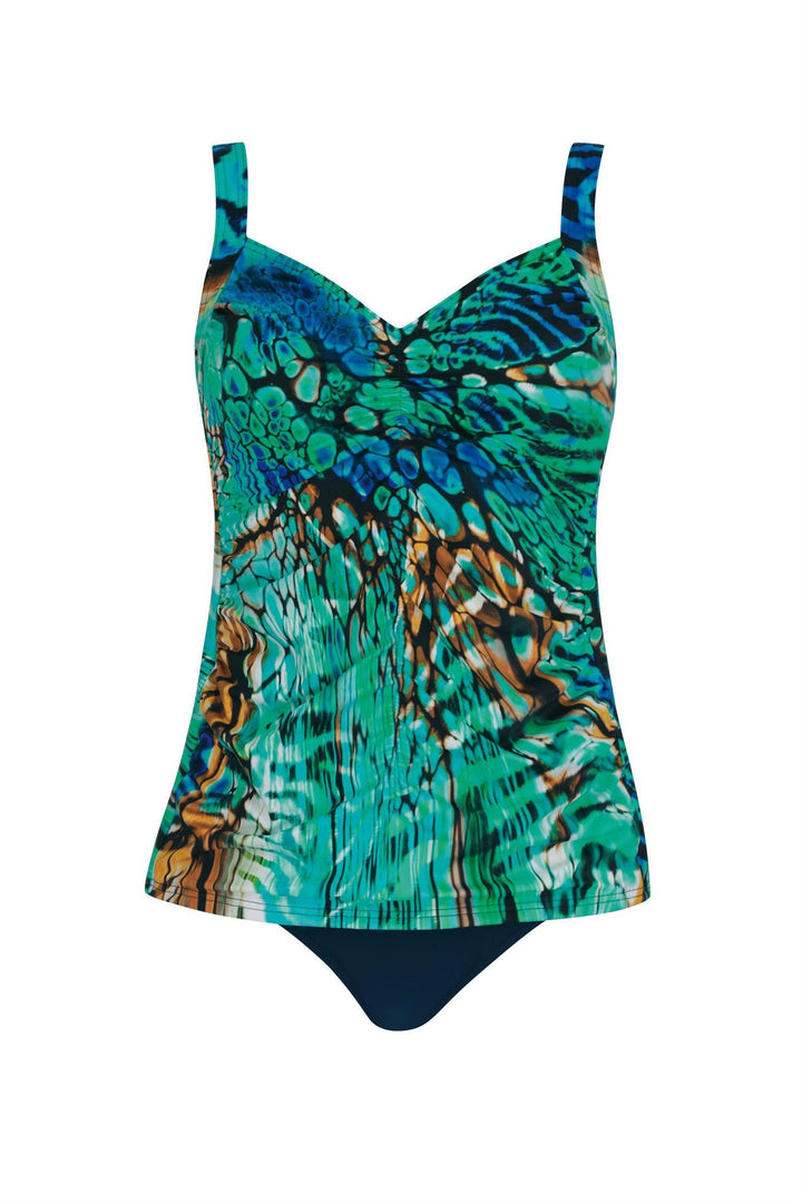 Tankini Marine/Turkis