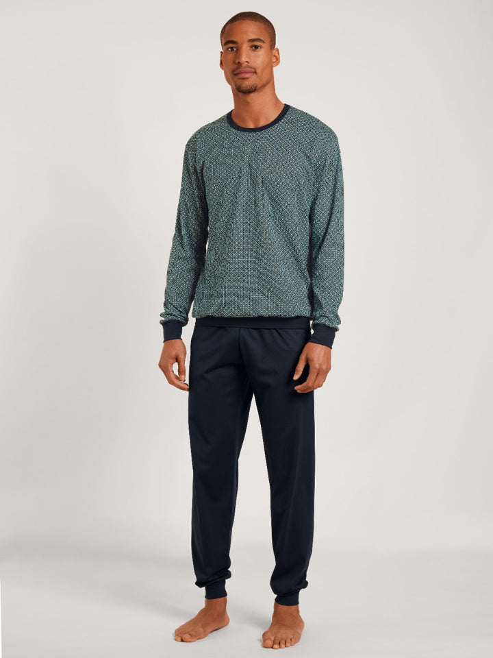 Relax Imprint Pysjamas Tempest Blue