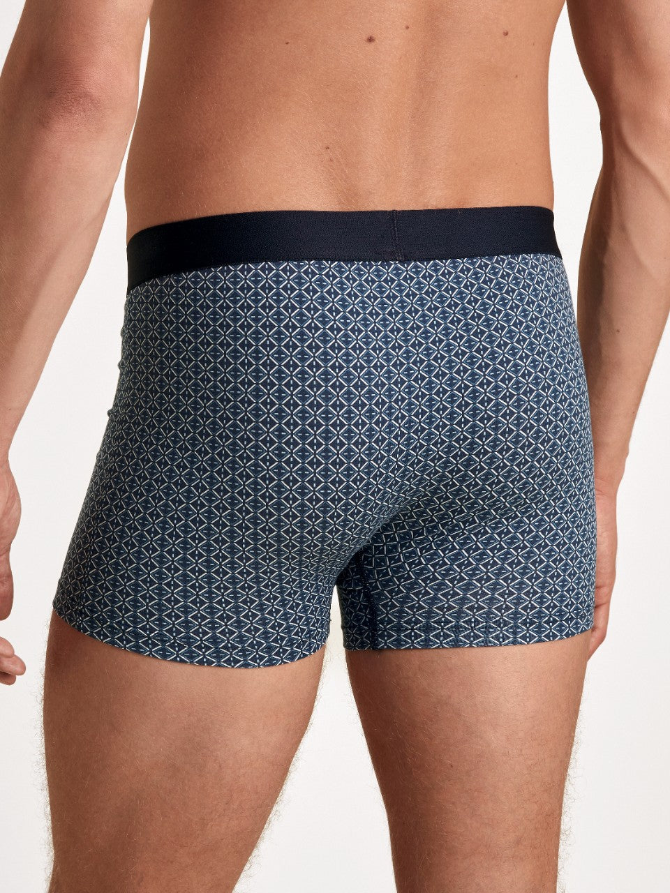 Cotton Code Design Boxer Insignia Print