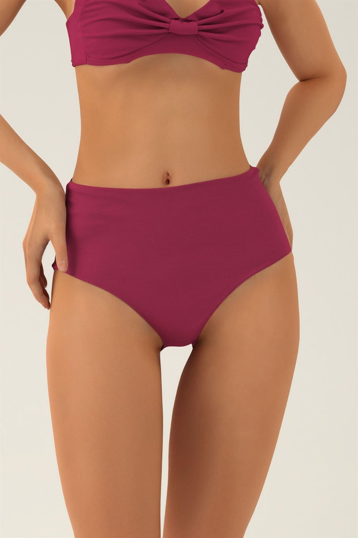 Core solid High waist Bikinitruse Vigneto