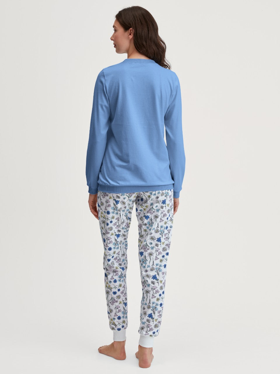 Flower Nights Pysjamas Riviera Blue