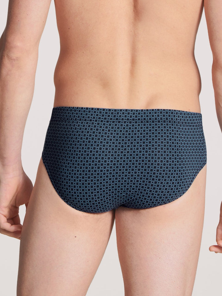 Grafic Cotton Brief Dark Sapphire