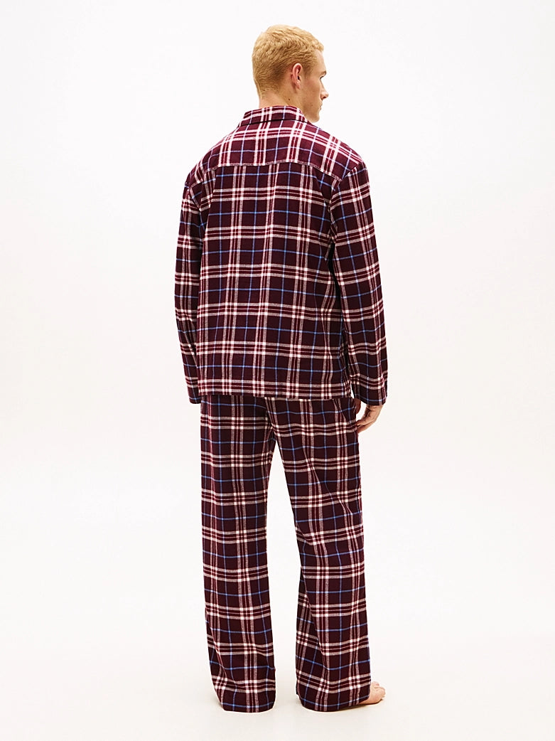 – Tommy Hilfiger Original flanellpysjamas med skjorte og bukse i økologisk bomull
ryggbilde
