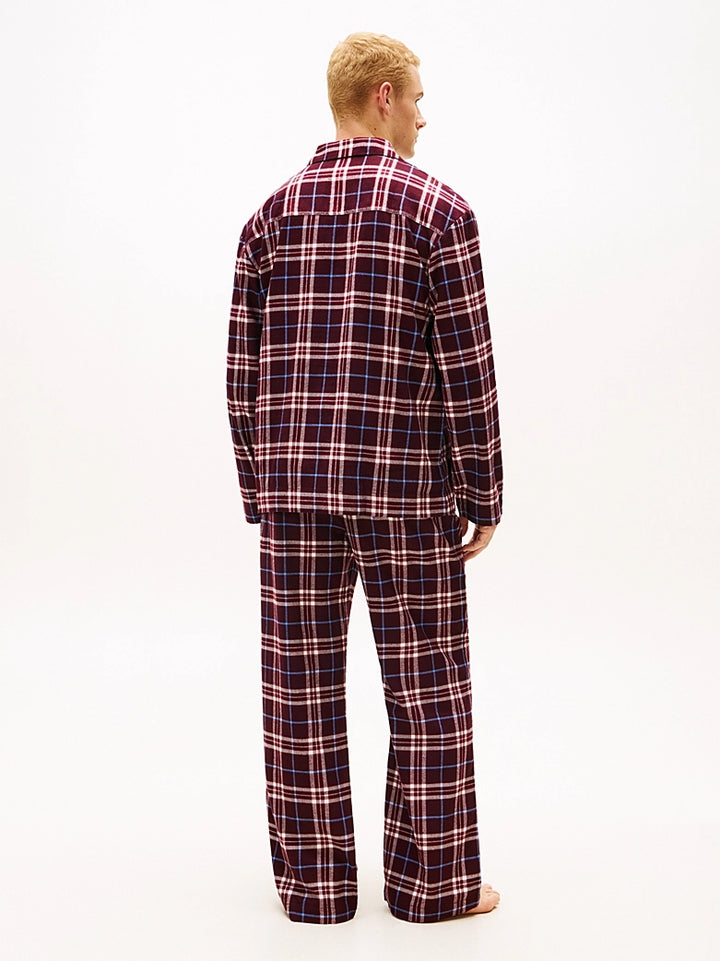 – Tommy Hilfiger Original flanellpysjamas med skjorte og bukse i økologisk bomull
ryggbilde