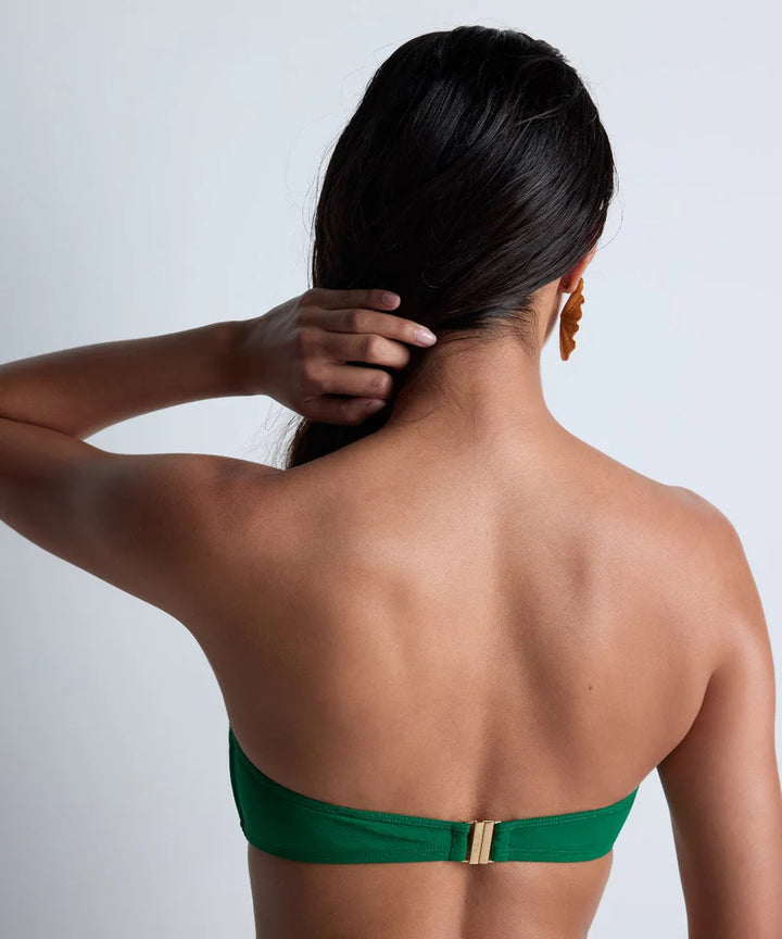 Sparkling Treasure Bandeau Bikinitopp Palm Green