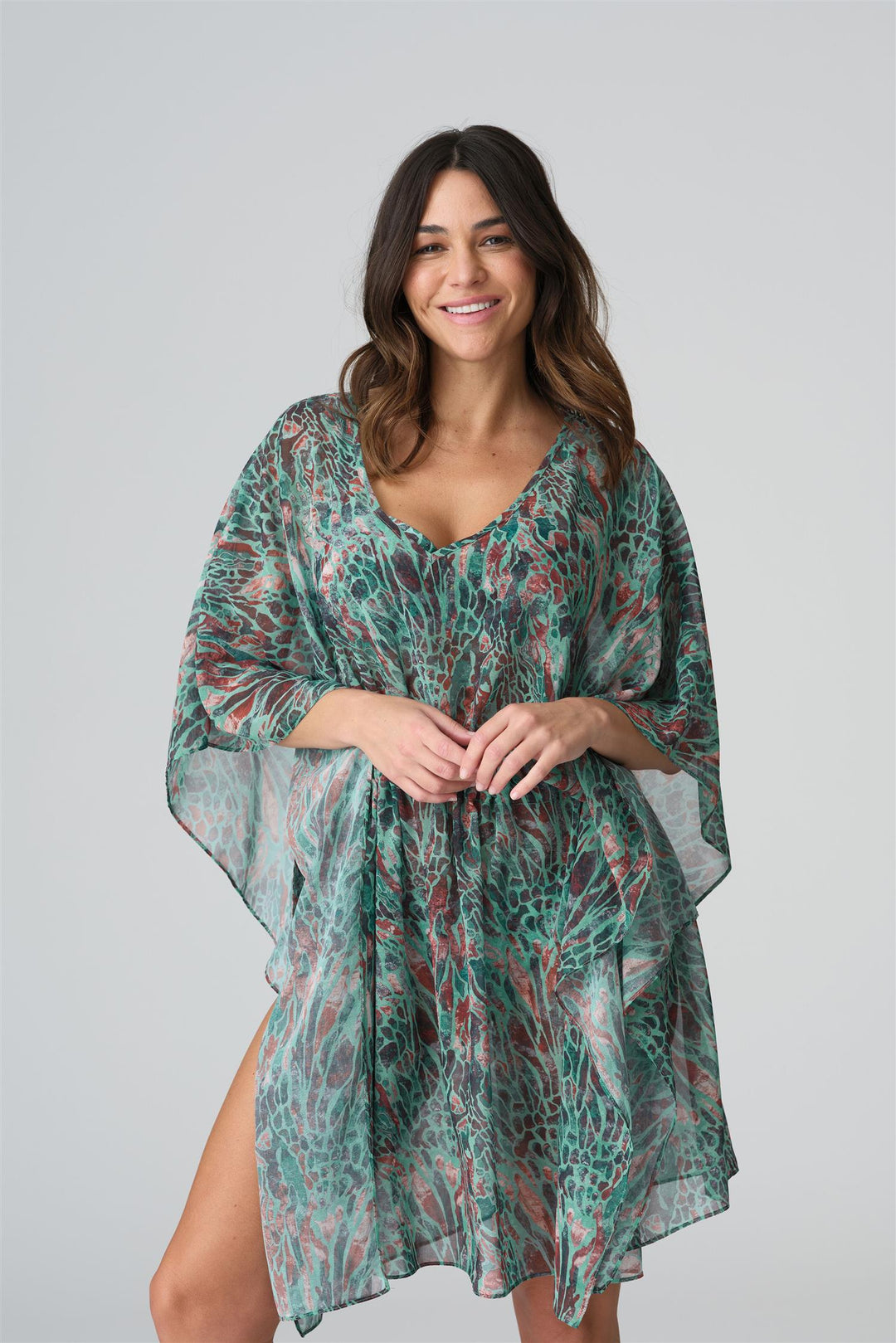 Riyad Kaftan Turquoise Seas