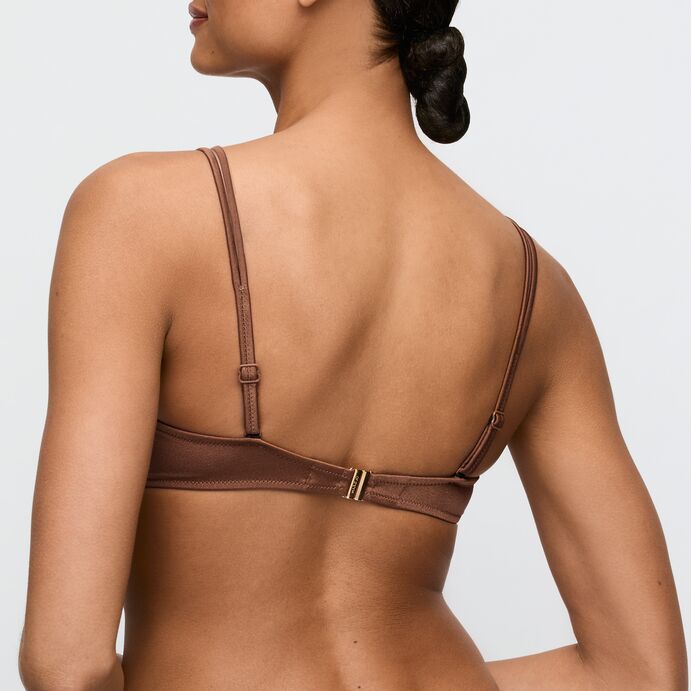 Hello Sunset Heart Shape Bikinioverdel Sepia