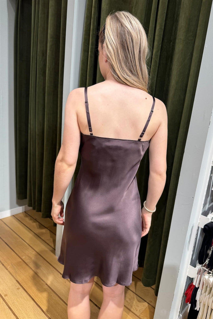 100% silke - Nattkjole stropper Velvet Mocha