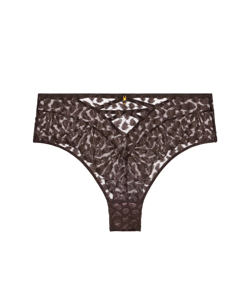 Crazy in Love High waist String Satin Brown