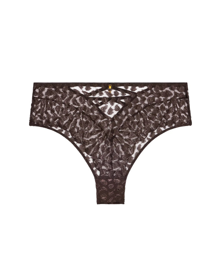 Crazy in Love High waist String Satin Brown