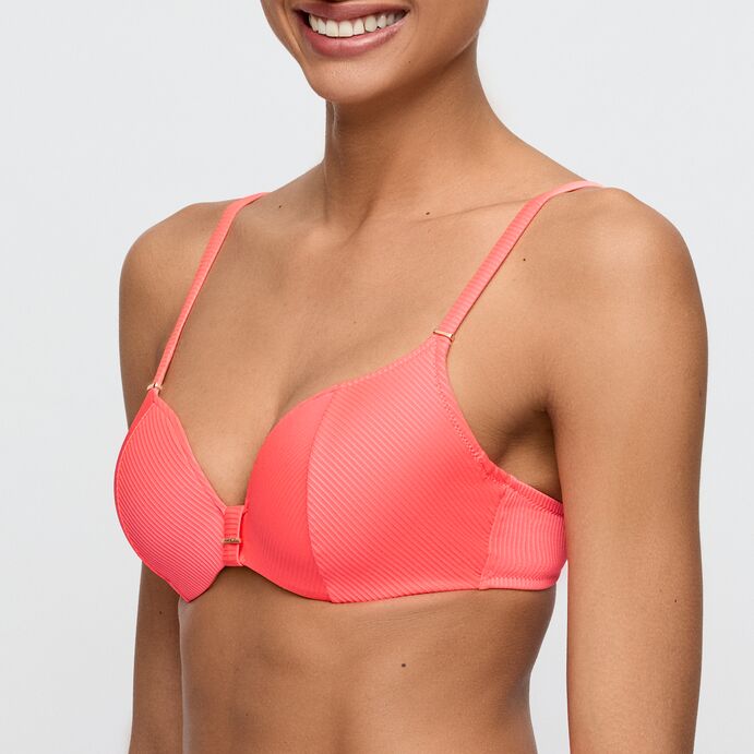 Cassie Heart Shape Bikinioverdel Neon Fiesta