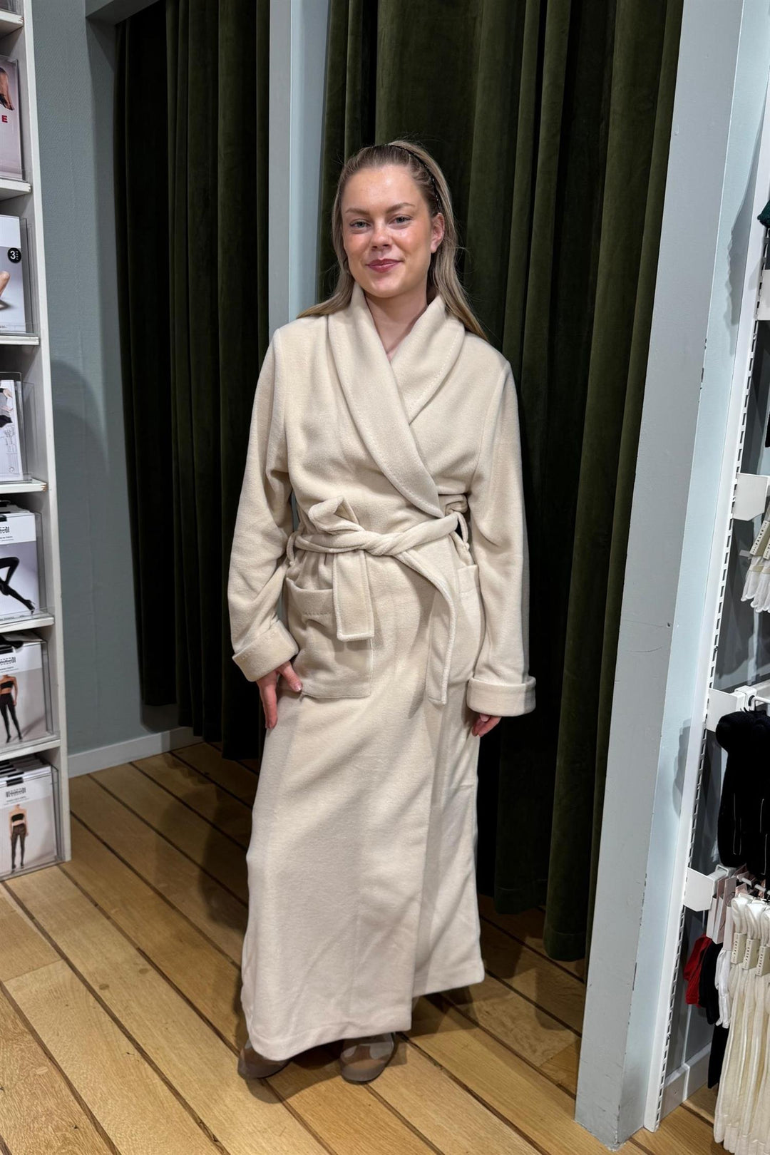Ruth Morgenkåpe Beige/Ivory