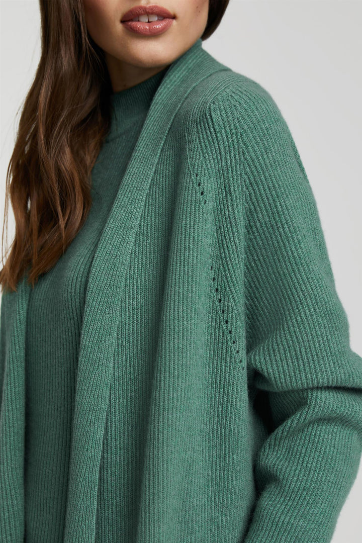 Cardigan Kasjmir Ull Grønn