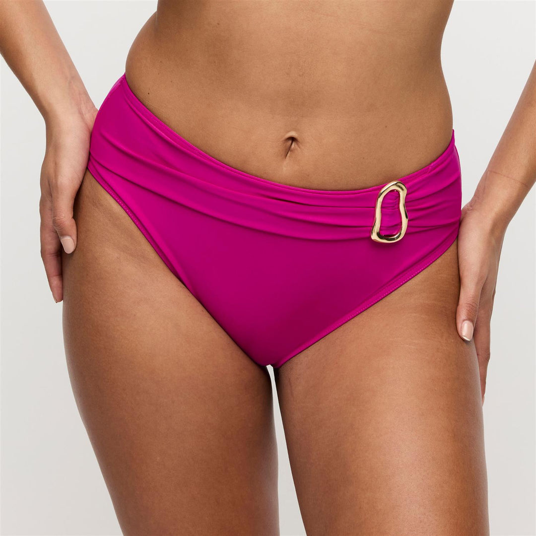 Uvita Full Brief Bikinitruse Deep Magenta