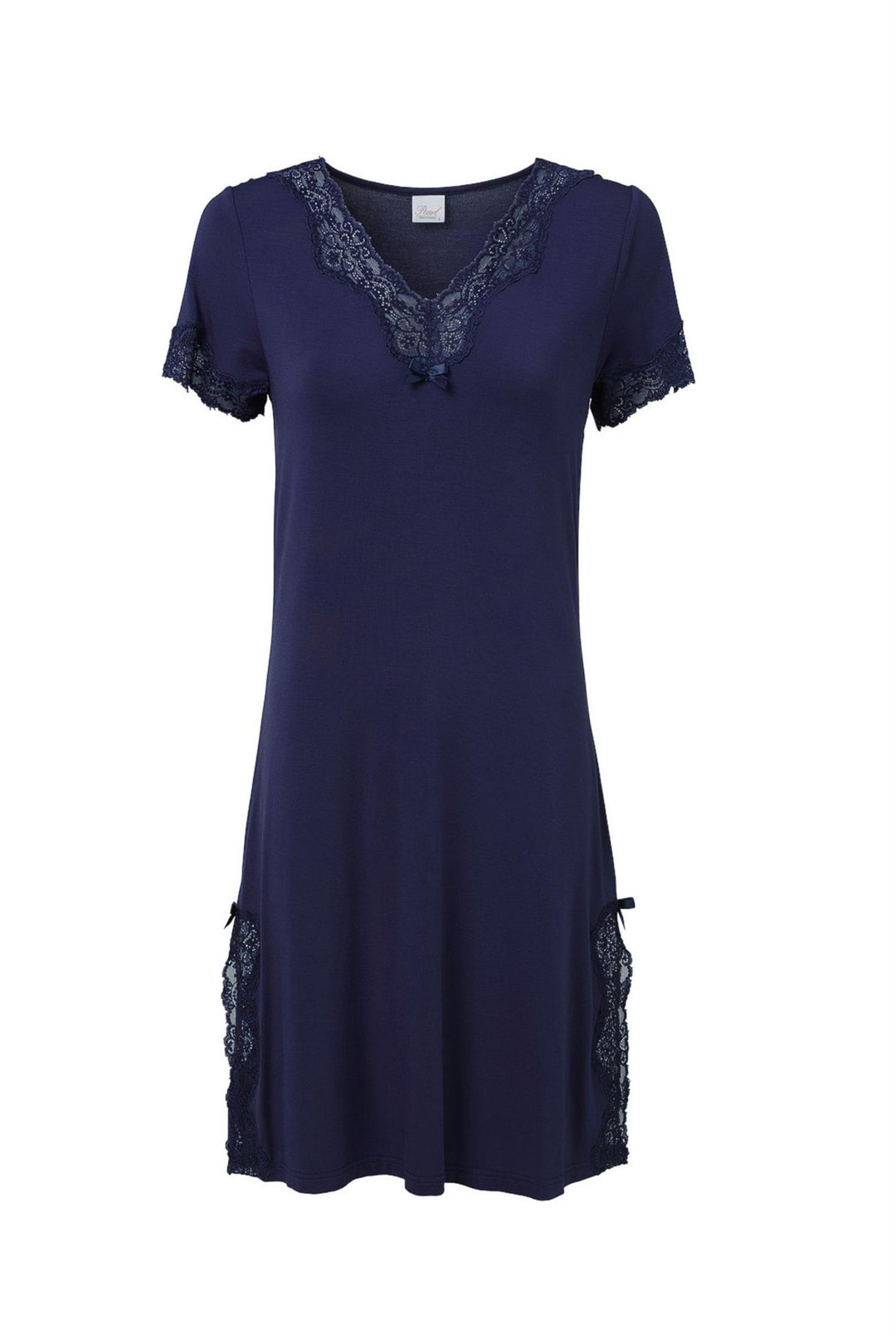 Elegante Nattkjole Modal korte ermer Navy