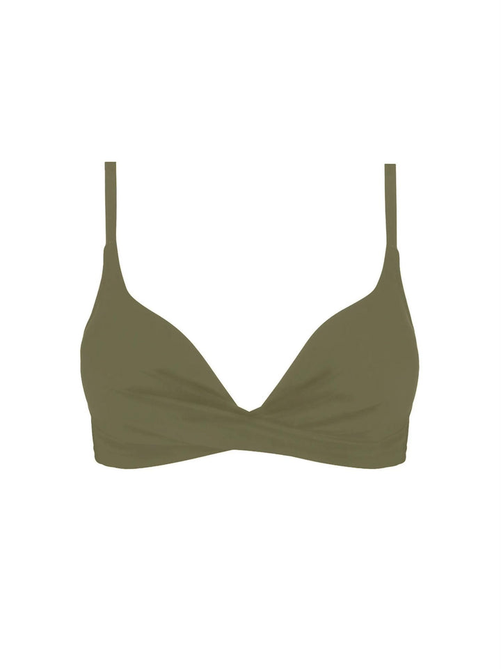 La Chiquissima Triangel Bikinioverdel Kaki Chic