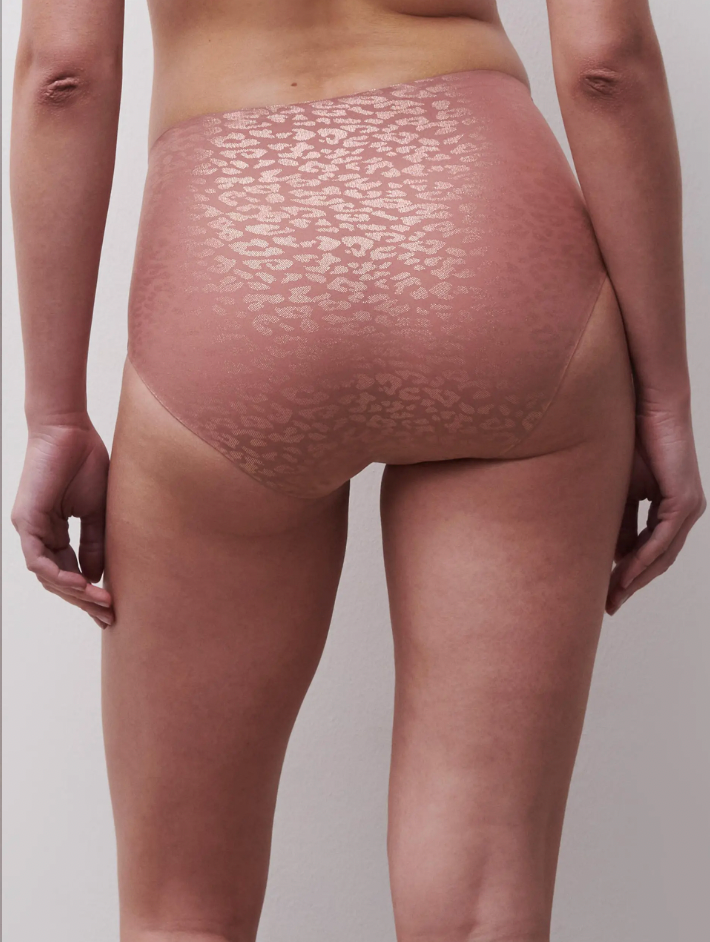 Soft stretch Full Brief Pink Leo Shimmer