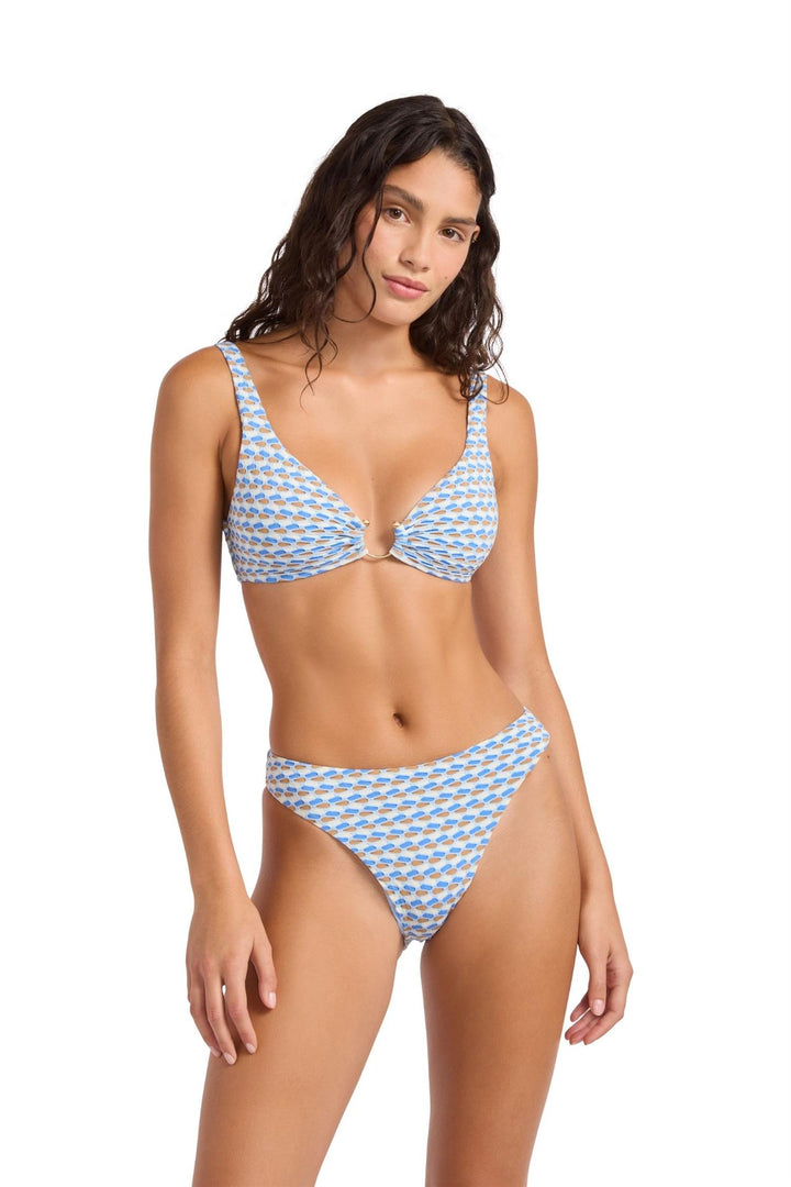 Mala High Leg Bikinitruse Powder Blue