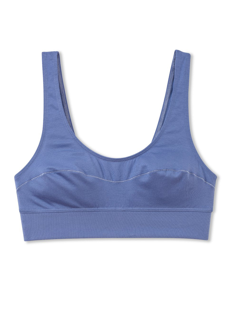 Elastic BH topp Bleached Denim