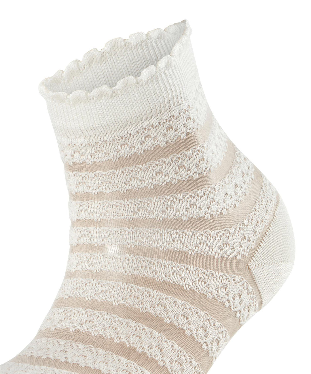 Border Lace Sokker Off-White