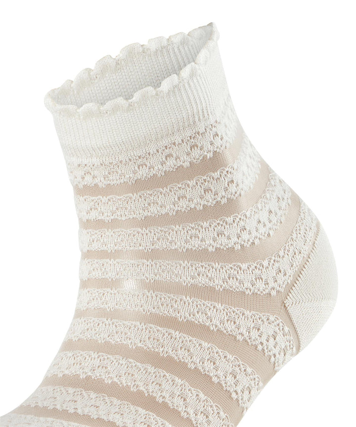 Border Lace Sokker Off-White