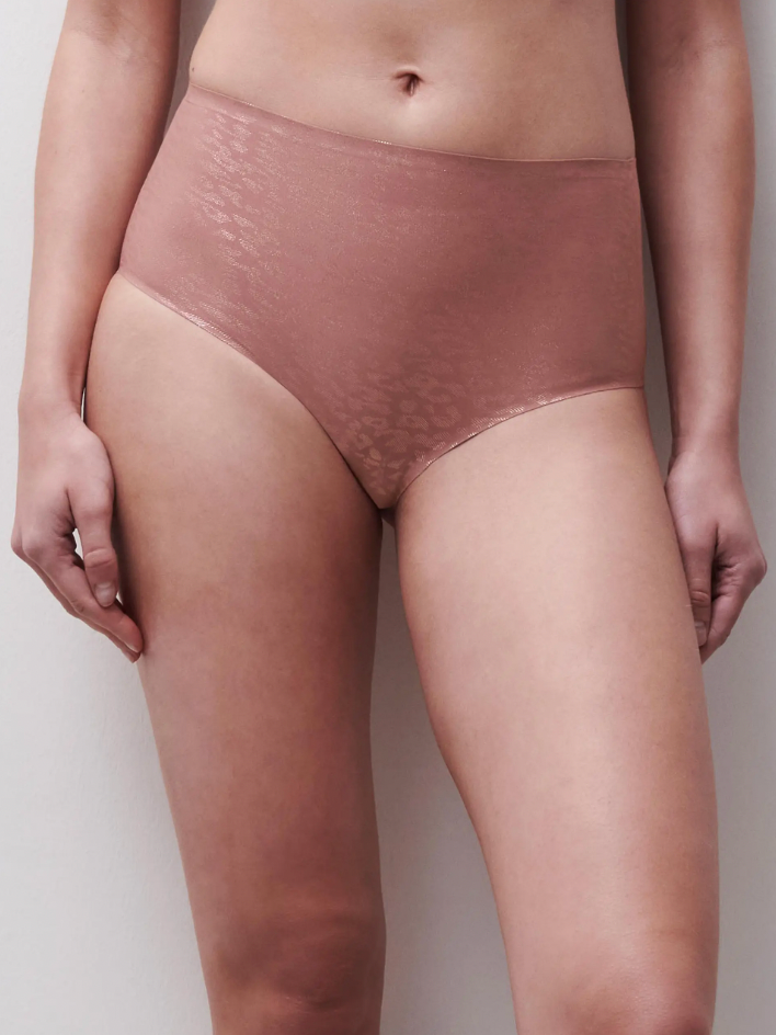 Soft stretch Full Brief Pink Leo Shimmer