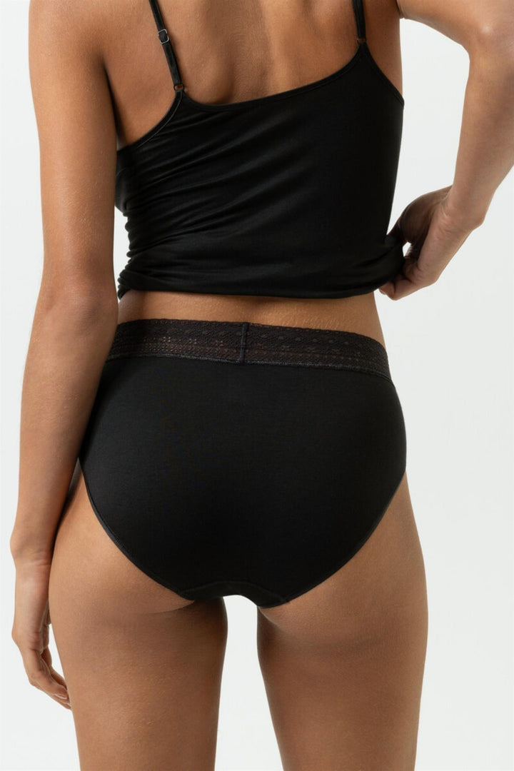 Modal Lace Truse Svart