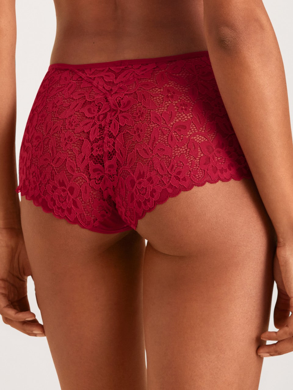 Natural Comfort Lace Boxer Rio Red