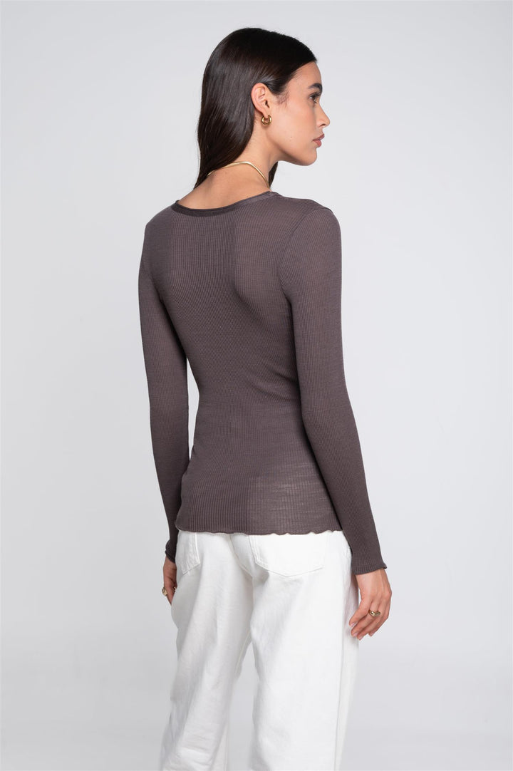 Ull/silke - Genser Taupe