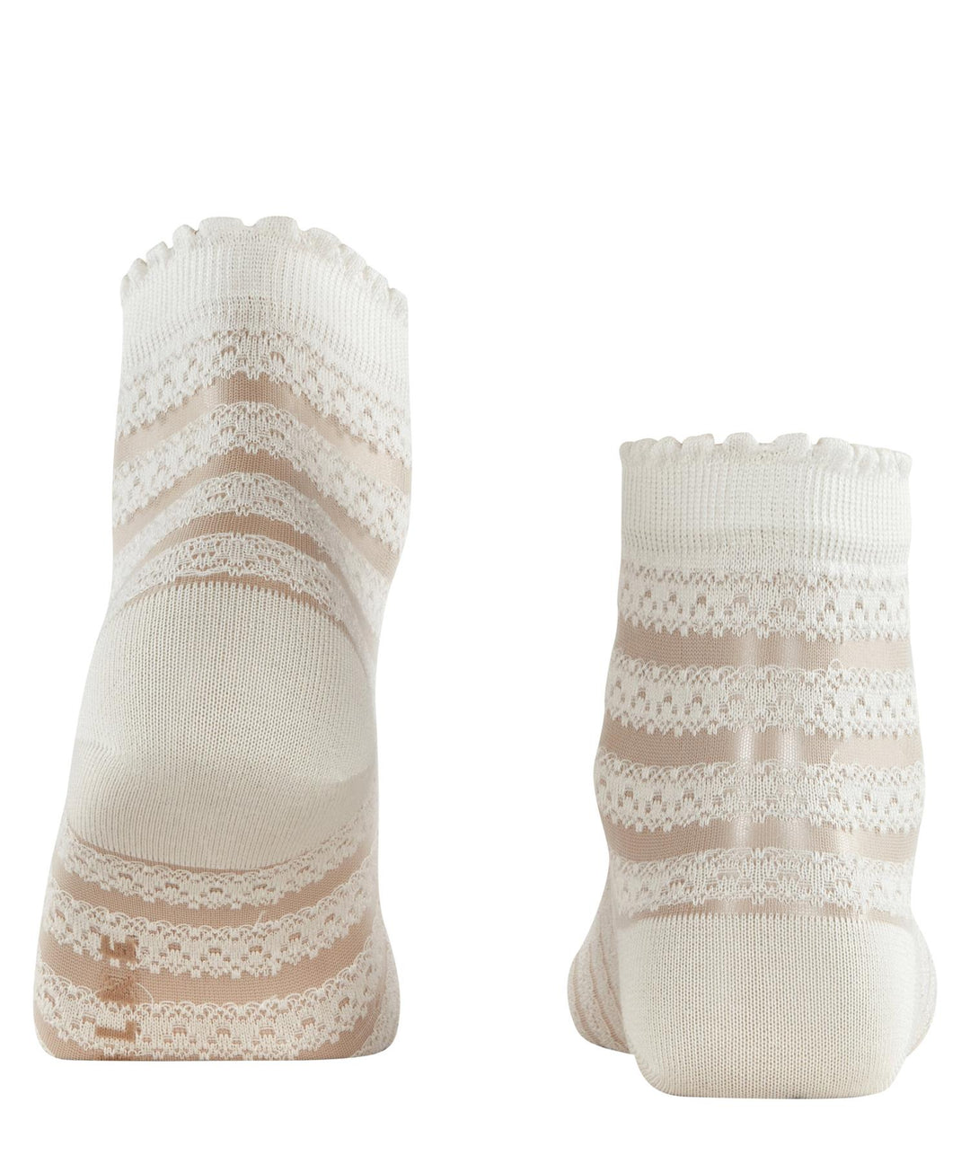 Border Lace Sokker Off-White