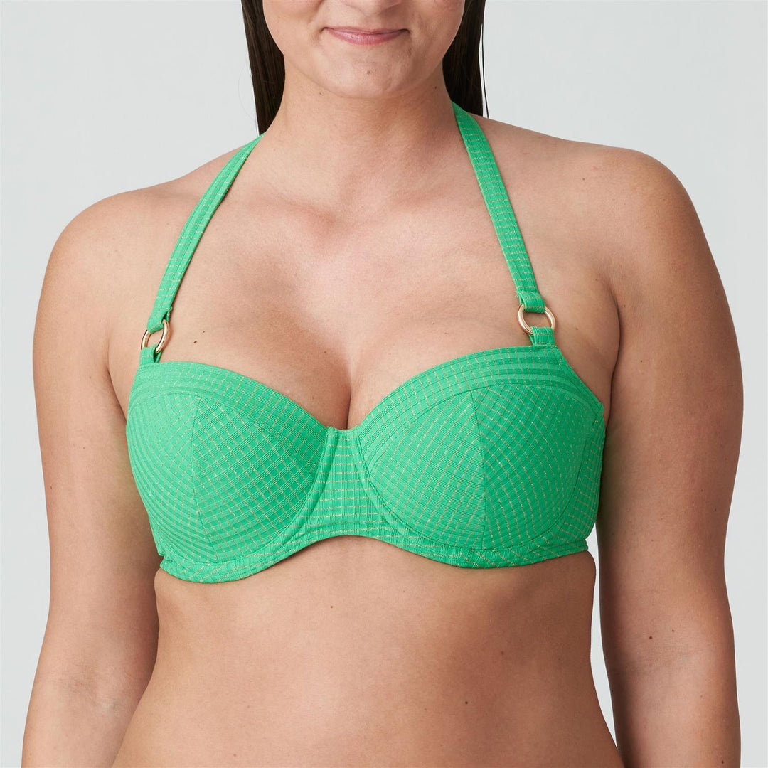 Maringa Paddet Balkonette Bikinioverdel Lush Green