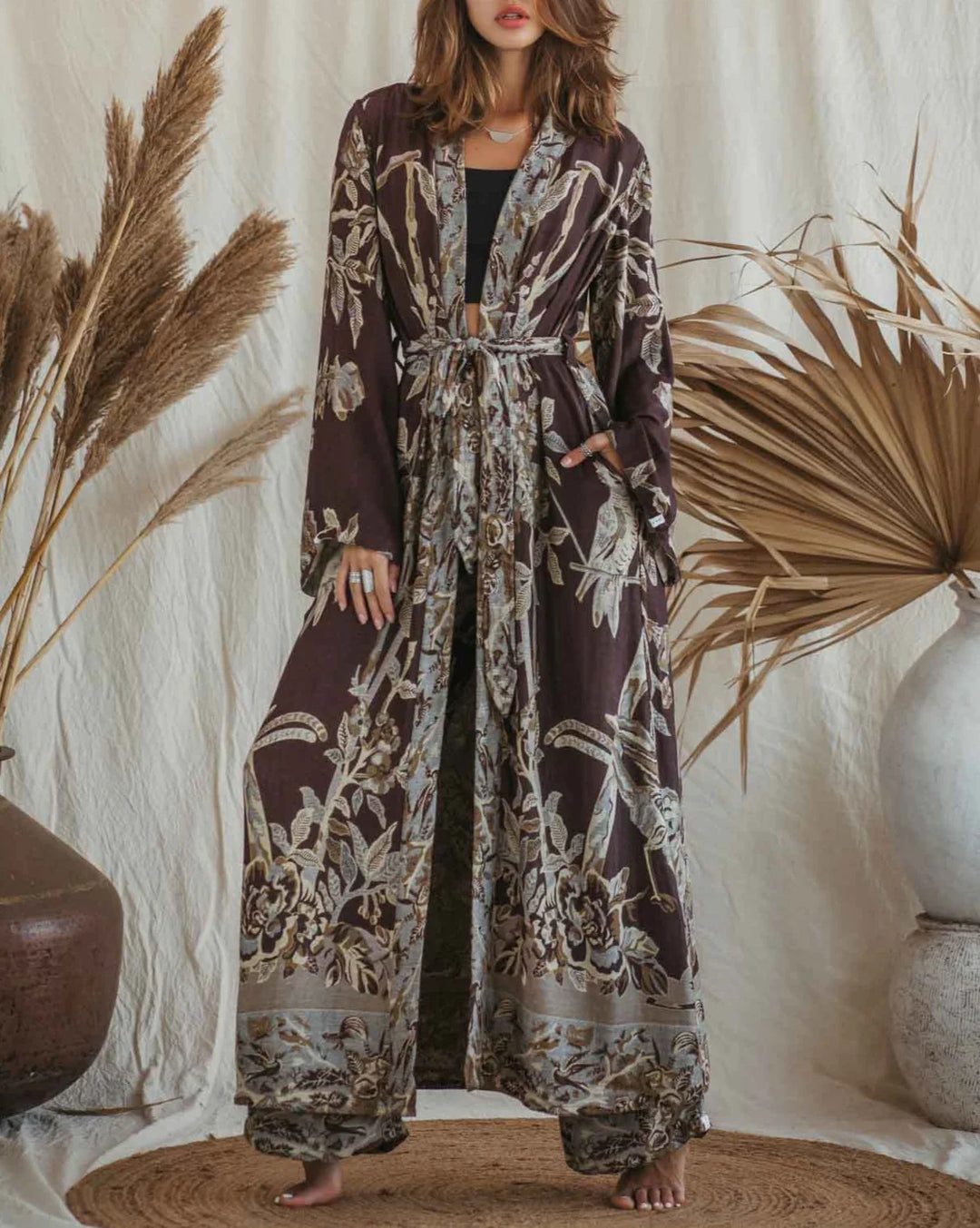 Maxi Kaftan Burnt Umber