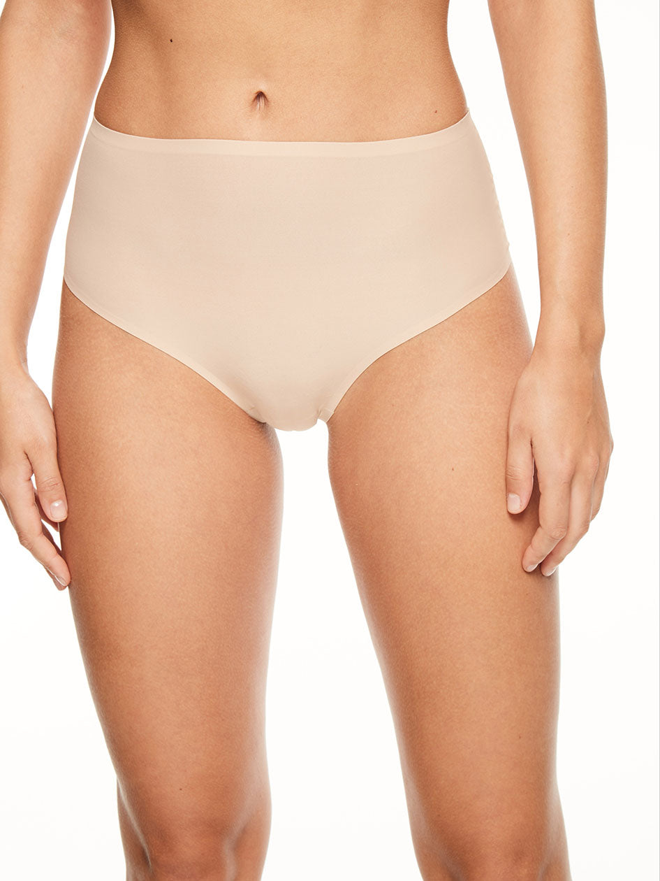 Soft stretch High Waist String Nude Sand