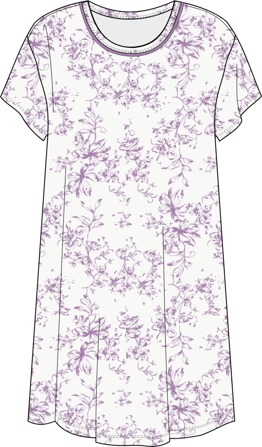 Nattkjole Korte ermer Heather
