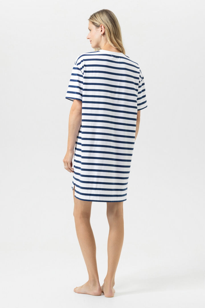 Breezy Stripes Nattkjole Blue Zodiac
